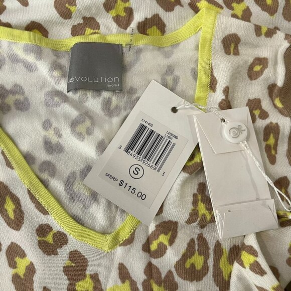 EVOLUTION by Cyrus Women's Leopard Light Sweater - Size Small - NWT $115 - Picture 2 of 4